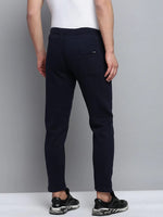 Men Navy Solid Casual Track Pant-WG-985-Navyblue