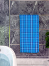 Athom Living Premium Gamcha Bath Towel 65 x 135 cm Pack of 1 Blue checkered-ATZ-BT-1G