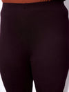 Women Burgundy Metal Zipper Hem Detail Pants