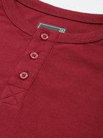 Dillinger Maroon Solid Regular Heney T-shirt