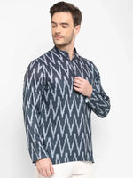 Hangup Men Standard Printed Men's Indian Wear-K77_Short_Kurta