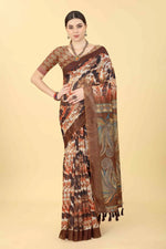 Garden Grace Attire Saree-SZ-INDIGO-1415