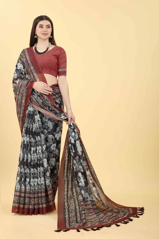 Nature’s Harmony Attire Saree-SZ-ANIKA-MUL-1407