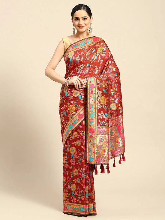 Embellished & Embroidered Saree-SZ-ESHA1-RD-1588