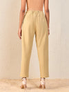 Women Beige Tapered Pants