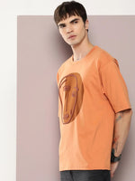 Dillinger Brown Graphic Oversized T-shirt-DLMOV256CAR-S