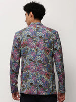 Men Multi Printed Casual Blazers-SOBLZ-082-15-Multi