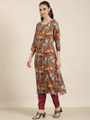 Women Multi Floral Kurta Set-DW-3876-Multi