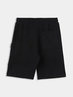 Lil Tomatoes Boys Cotton Looper Bermuda-GBB-S24-1451_BLACK_30