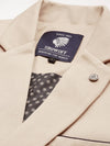 Men Beige Solid Casual Blazers-LBR-5500-Beige