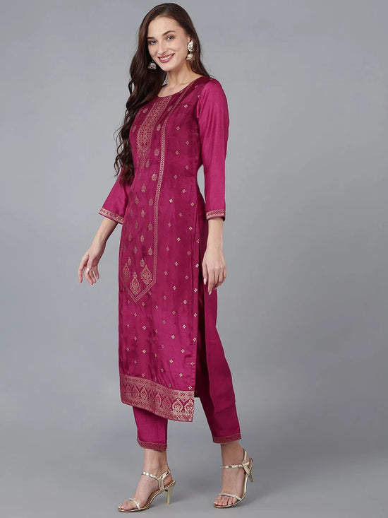 Ahika Women Viscose Rayon Woven Design Kurta