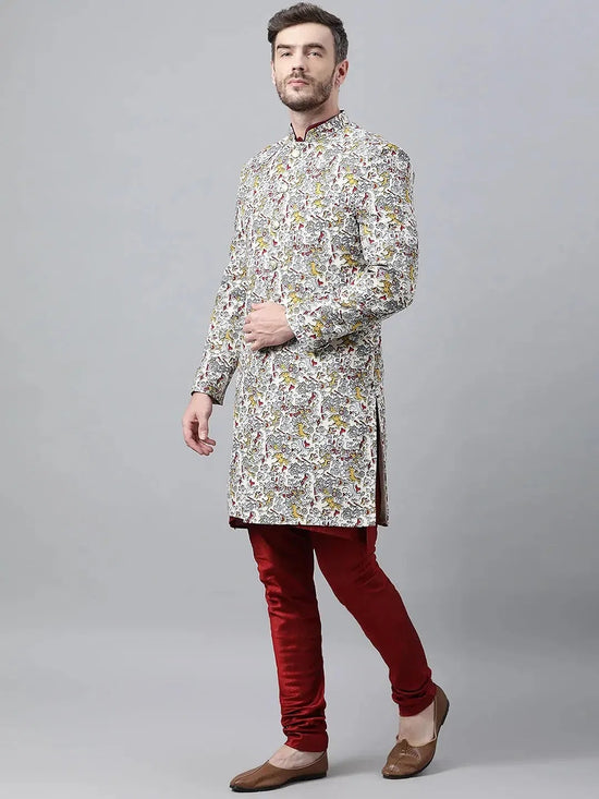 Hangup Men Standard Printed Men's Indian Wear-S77_Indo