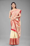 Timeless Ethnic Splendor Saree-SZ-CRB6-WT-604