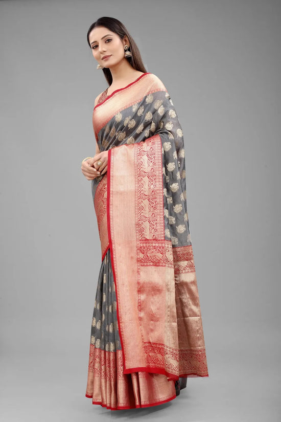 Divine Heritage Allure Saree-SZ-CRB5-GY-577