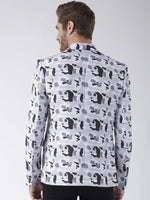 Hangup Men Standard Printed Men Formalwear-WhiteCamo