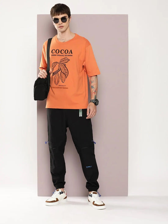 Dillinger Brown Graphic Oversized T-shirt-DLMOV279CAR-S