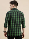 Men Black Checked Casual Shirt-GROVER-1116-Black