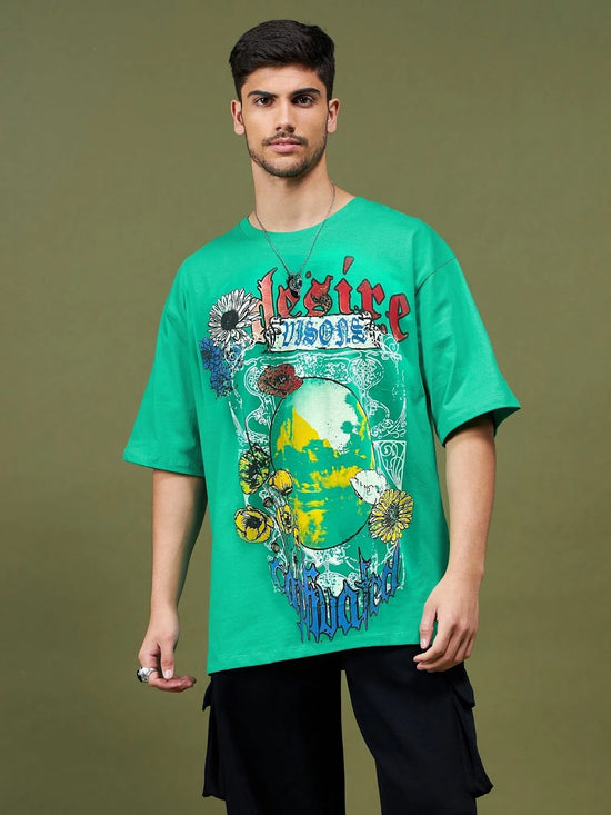 Unisex Green DESIRE Oversized T-Shirt