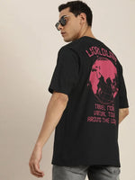 Dillinger Black Graphic Oversized T-Shirt-DLMOV015BLK-S