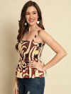 Multi Printed Smocking Top