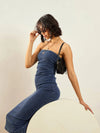 Women Blue Blast Denim Tube Dress