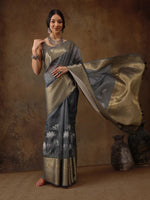 Blossom Allure Wonder Saree-SZ-DGUMA-GY-2153