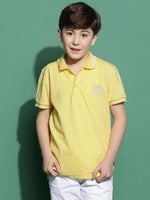 Lil Tomatoes Boys Cotton Polo T-shirt-GBT-S24-1409_LEMON_30