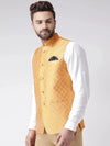 Hangup Men Standard Solid Men's Indian Wear-88AJacquardNehru