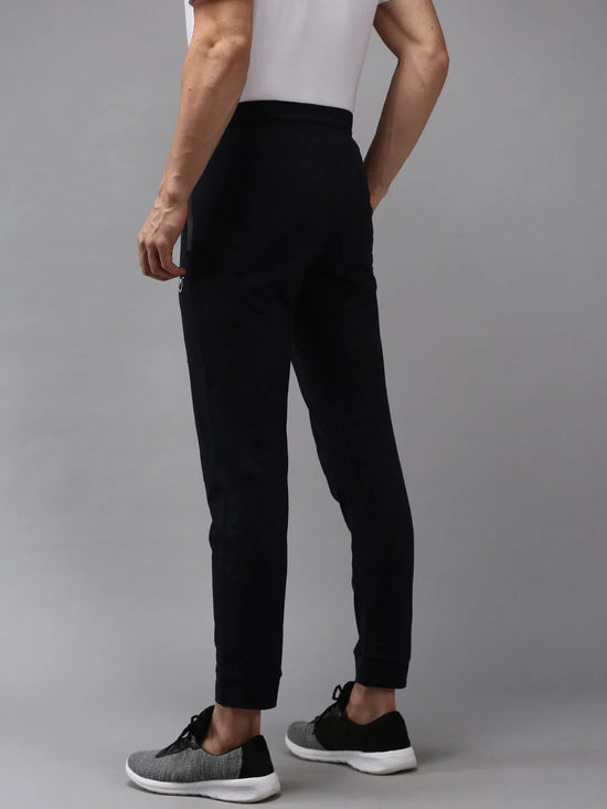 Men Navy Blue Solid Track Pant-TP-1113-Navyblue