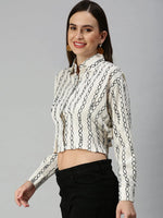 Women's Champagne Printed Tops-AE-7040-Champangeblack