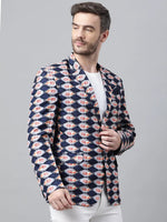 Hangup Men Standard Printed Men Formalwear-D146_2Button_Blazer