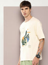 Dillinger Off White Graphic Oversized T-shirt-DLMOV228WWHT-S