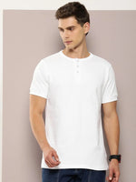 Dillinger White Solid Regular Heney T-shirt