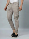 Ribbed Jogger Cargos with 6 pockets-Grey-HJC9012-30