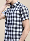 Men White Checked Casual Shirt-WILLACHECKS-100-White