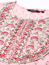 Women's Pink Printed Kurta Set-GW-412-Pink