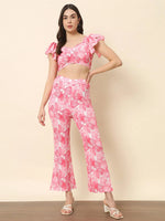 Pink Printed Co-ord Set