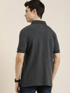 Dillinger Grey Solid Regular Polo T-shirt-DLPOL003DKG-S