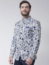 Hangup Men Standard Printed Men Formalwear-D605ButtonBlazer