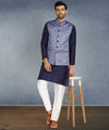 Hangup Men Standard Printed Men's Indian Wear-ST0311272_Blue_PrntNehru