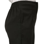 Smarty Pants Women's Cotton Lycra Ankle Length Black Formal Trouser-SMPT-885A-S