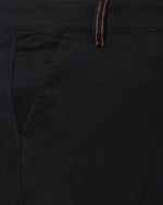 Cargos with Neon Zip and 6 pockets-Black