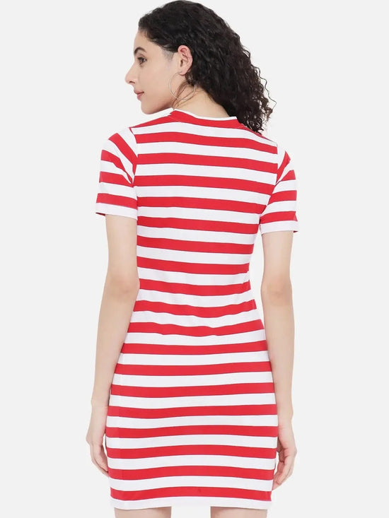 Red & White Stripe Dress