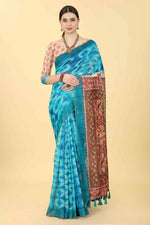 Nature-Inspired Splendor Saree-SZ-INDIGO-1417