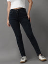 Women's Grey Solid Slim Fit Denim Jeans-GZ-5162-Grey