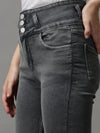 Women's Grey Solid Skinny Fit Denim Jeans-GZ-5292-2-Grey