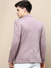 Men Mauve Solid Casual Blazers-LBR-5500-Mauve