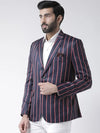 Hangup Men Standard Striped Men Formalwear-D952ButtonBlazer