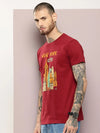 Dillinger Maroon Graphic Regular T-Shirt