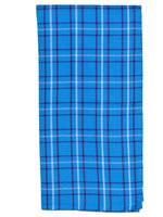 Athom Living Premium Gamcha Bath Towel 65 x 135 cm Pack of 2 Blue checkered-ATZ-BT-1G-C2